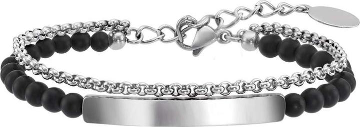 Image du produit Bijouteria Bracelet (20 cm, Acier inoxydable, Agate)