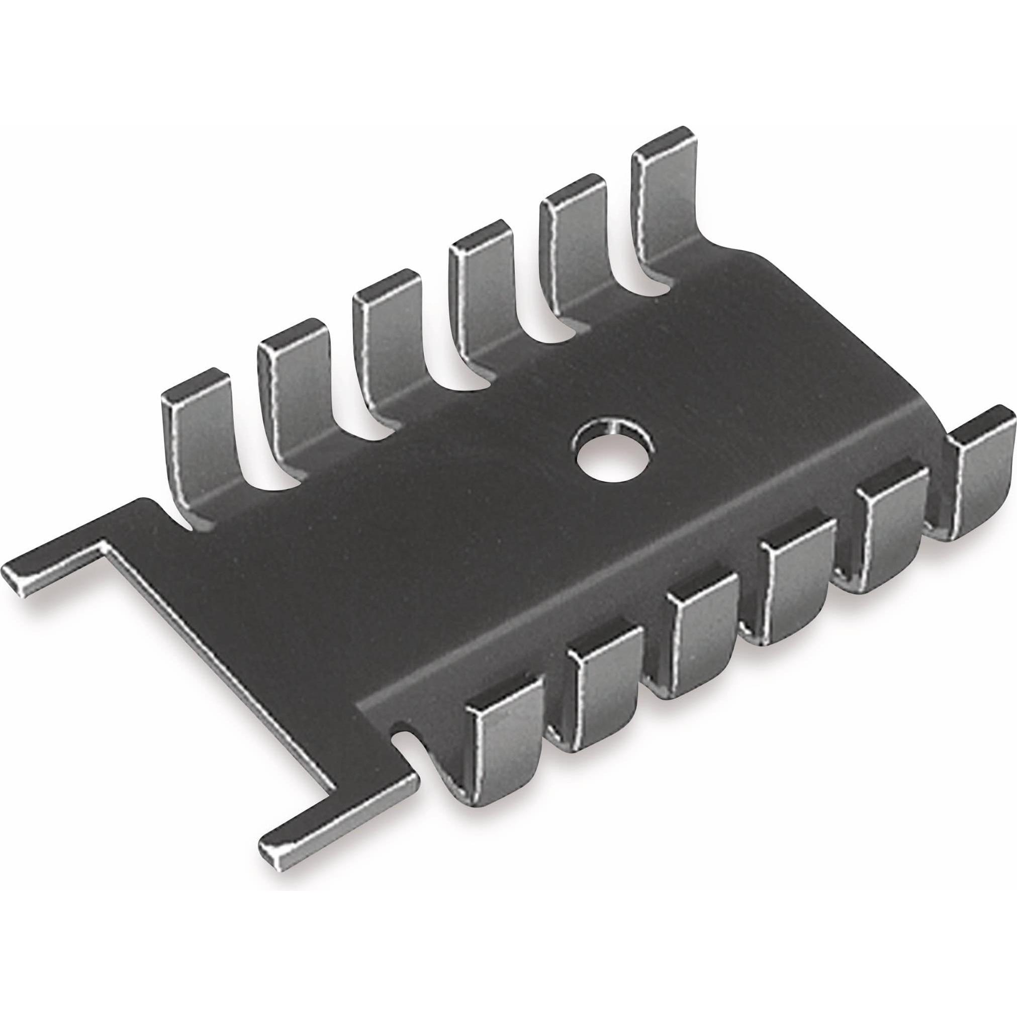 Fischer Elektronik Kühlkörper, FK 218 SA32, Fingerkühlkörper, schwarz, Aluminium, CPU Wasserkühler, Schwarz