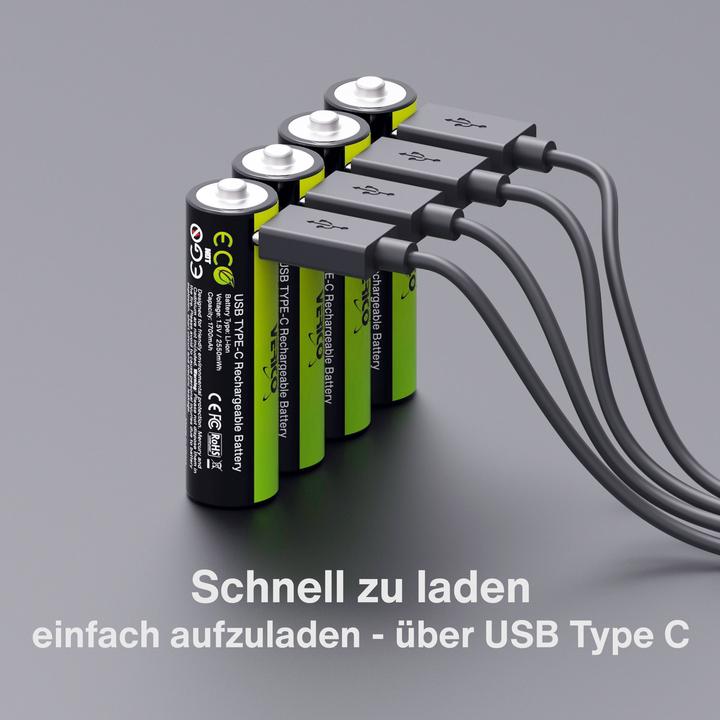 Productafbeelding Verico LoopEnergy AA (4 Pcs., AA / LR6 / Mignon / R6 / R14505, 1700 mAh)