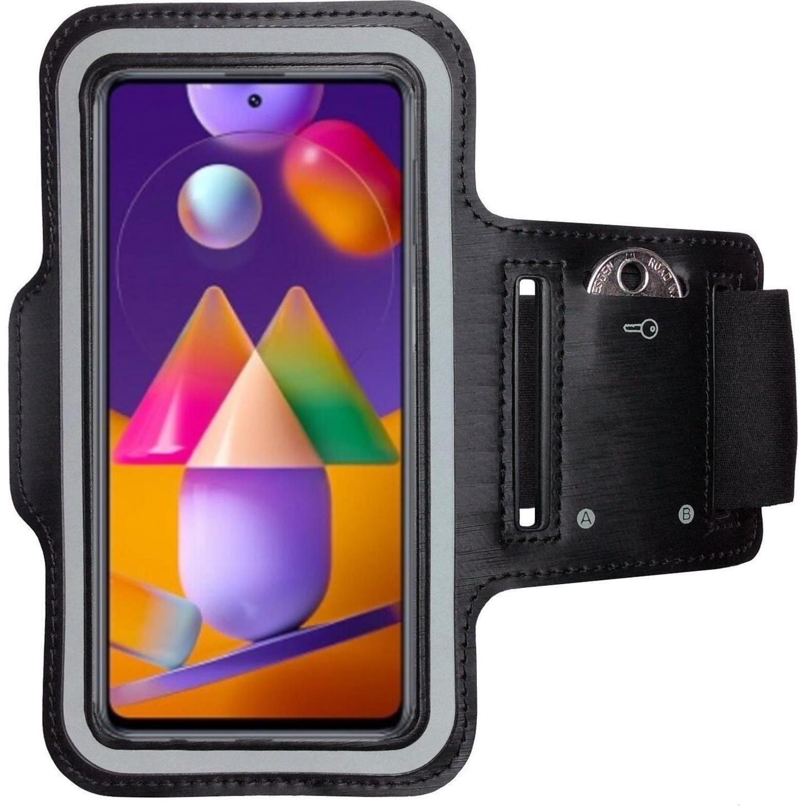 CoverKingz Sportarmband für Samsung Galaxy M31s, Smartphone Sportarmband, Schwarz