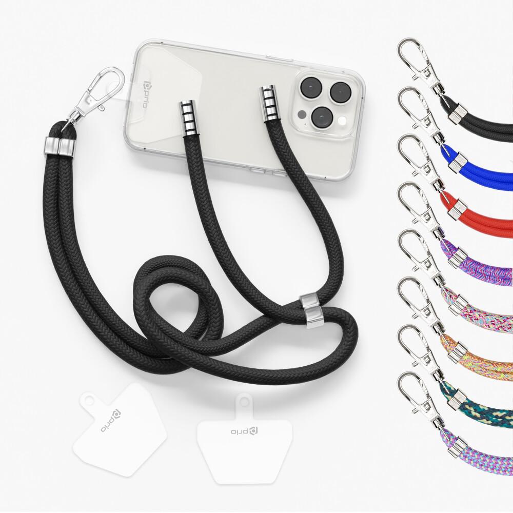 Thumbnail - prio Universal Phone Lanyard 0.7m black, Handykette, Schwarz