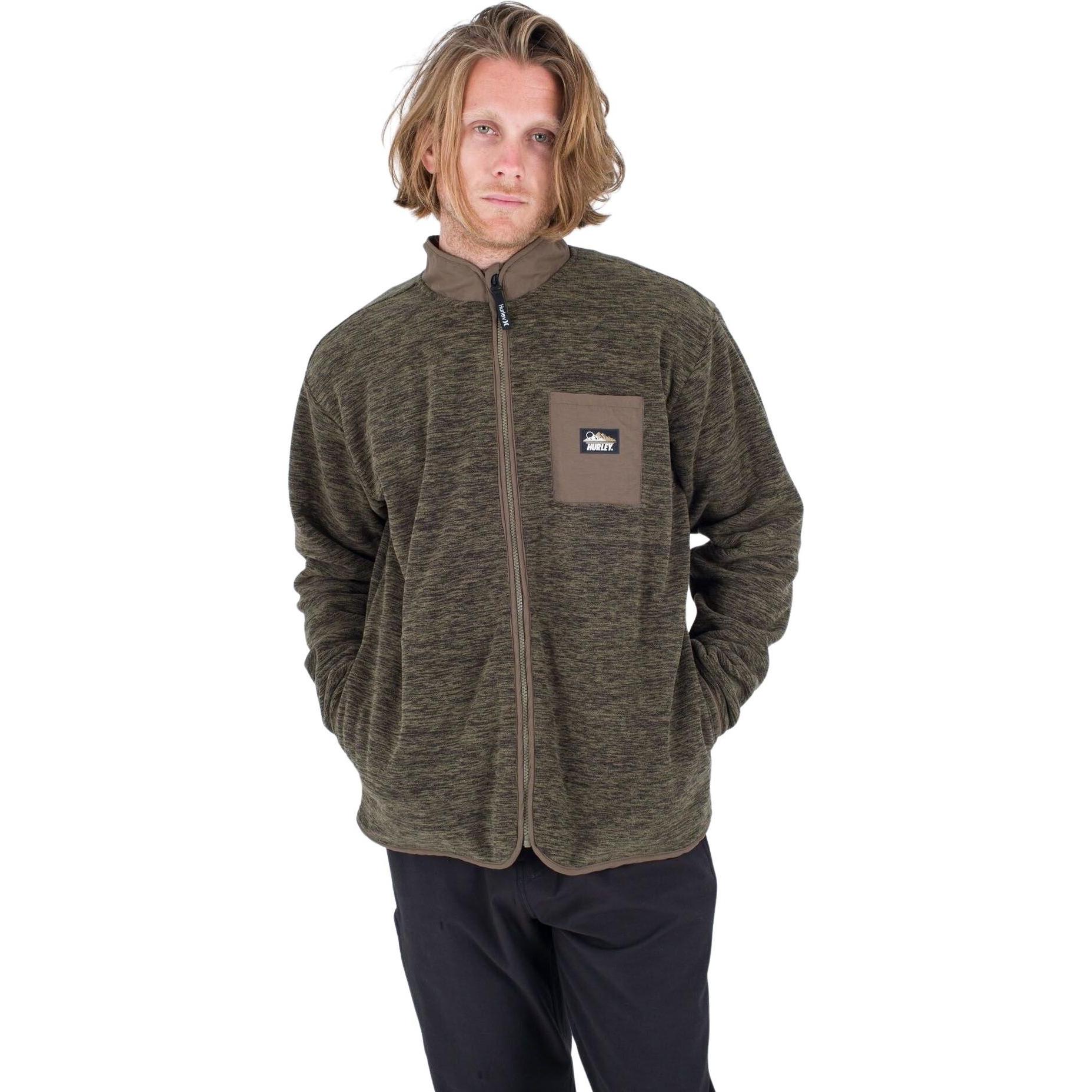 Hurley, Herren, Jacke, trainingsjacke woodland burrito (M), Grün, M