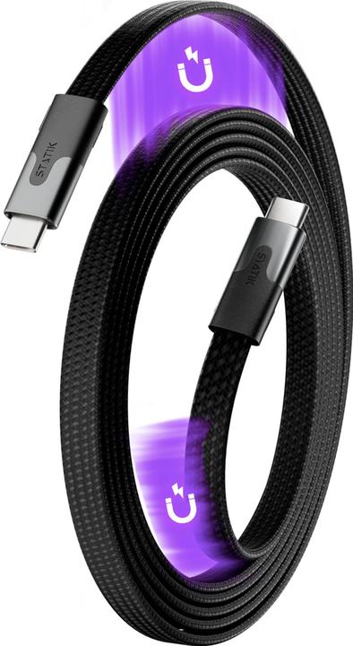 Image du produit Statik MagStack Slim Pro Cable (2 m, USB 2.0, 100 W)