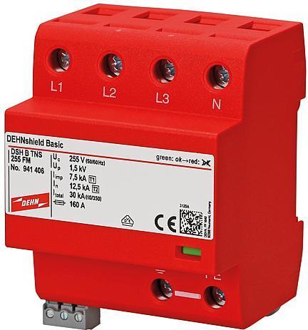 Actual product image Dehn SOEHNE Combination arrestor shield DSH TNS 255 FM TNS