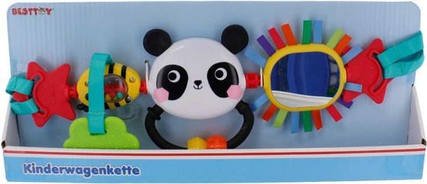 PlayGo Besttoy - bunte Kinderwagen-Spielzeugkette - ca. 30 cm