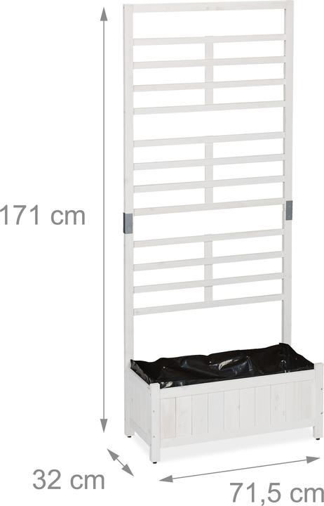 Immagine prodotto Relaxdays Fioriera a muro a traliccio (71.50 cm)