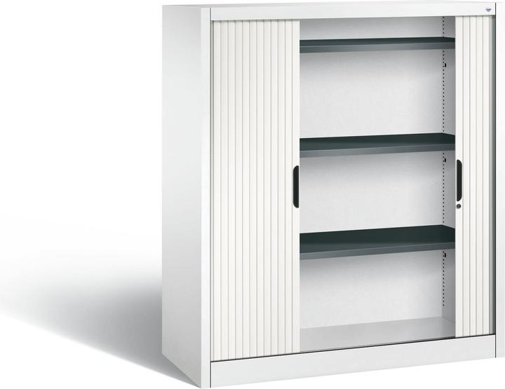 Actual product image C+P Roller shutter cabinet with horizontal blind (120 x 42 x 134.50 cm)