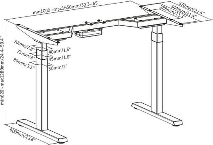 Image du produit Xantron Piètement de table