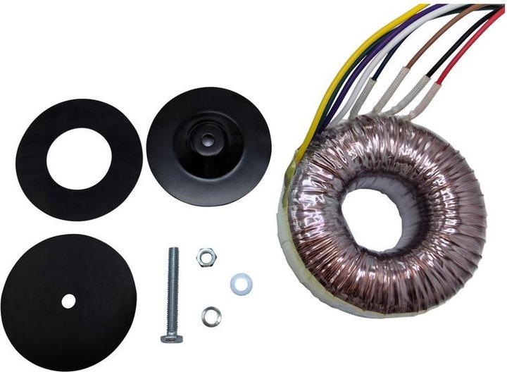 Actual product image RND Toroidal transformer, 2x 18 VAC