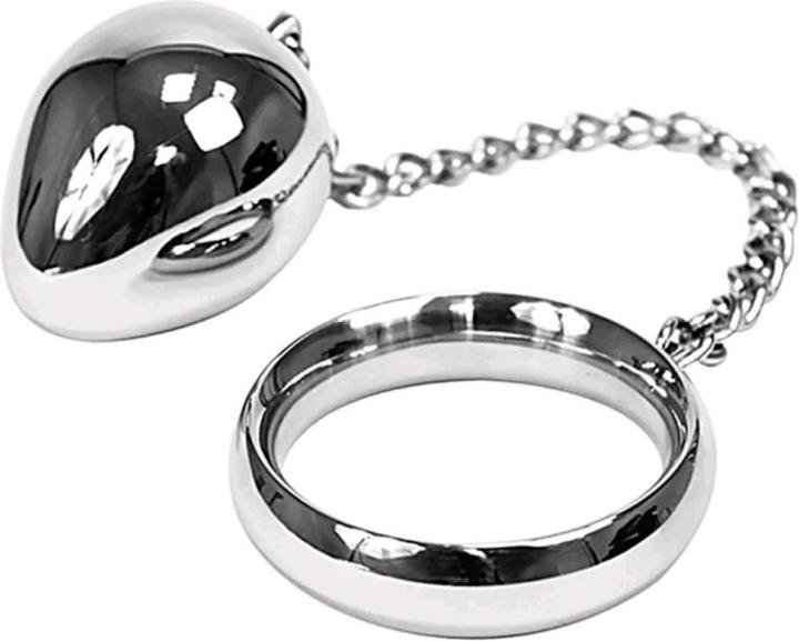 Image du produit Steelo Donut C-Ring Anal Egg (40/40mm) avec chaîne (5.70 cm)