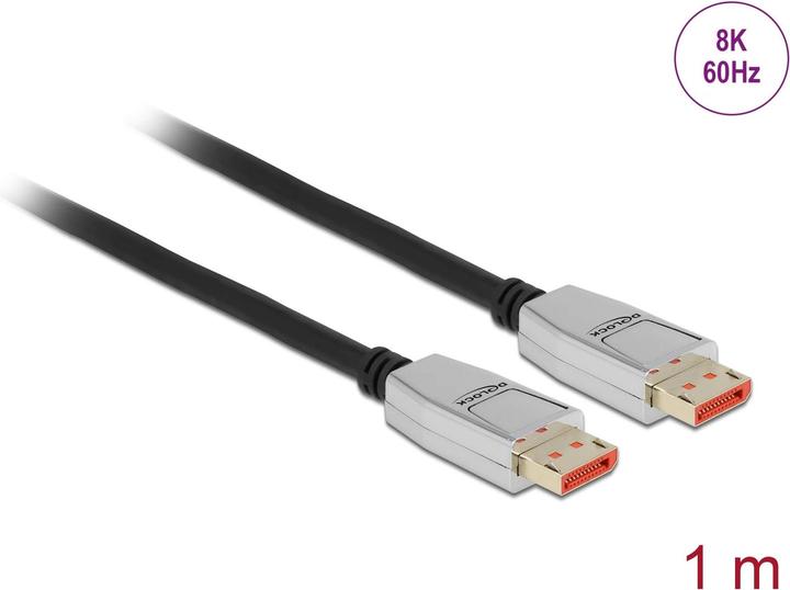 Produktbild Delock DisplayPort Kabel 8K 60 Hz 1 m (1 m, DisplayPort, 1.4)