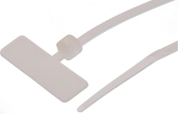 Produktbild RS PRO Cable Tie 111x2.6 Natural security tie (Kunststoffkabelbinder, 111 mm, 100 Stk.)
