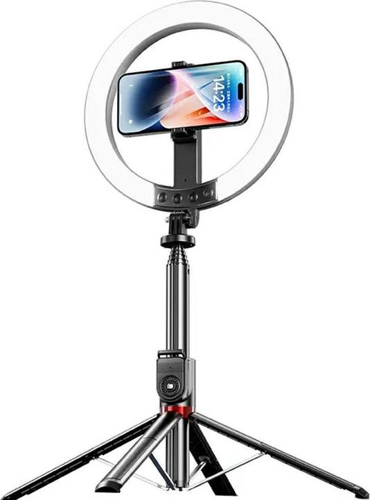 Usams Uchwyt na telefon z lampą ZB323 10-calowa 1200mAh 2,3m czarny