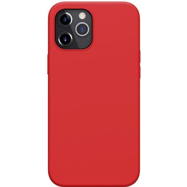 Nillkin Flex Pure Series Silikon Hülle (Apple iPhone 12 Pro Max), Smartphone Hülle, Rot