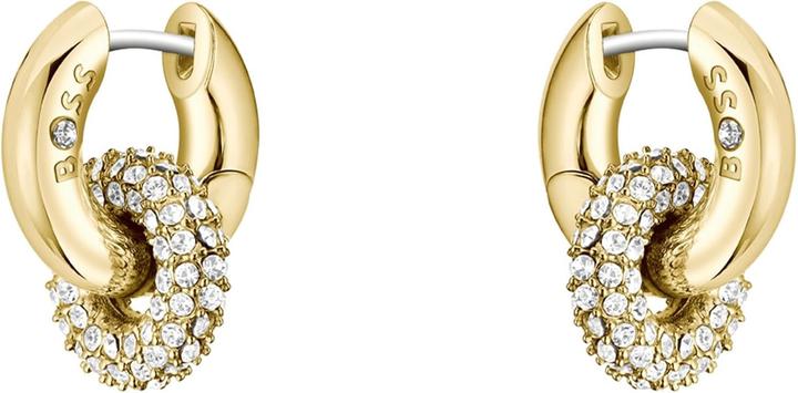 Immagine prodotto BOSS Orecchini LIVE PRECIOUS con anelli interconnessi e cristalli (Vetro (di orologio))