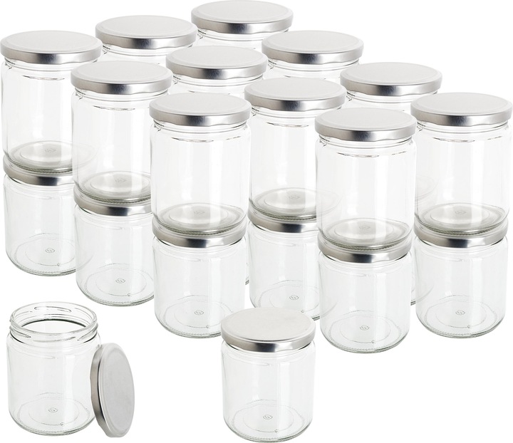 Actual product image VBS XXL screw-top jars, approx. 400 ml, 12 pieces (12 pcs., 0.40 l)