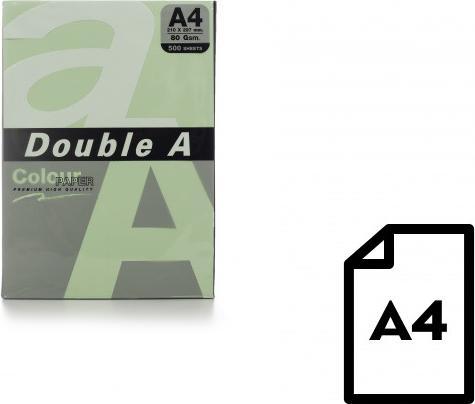 Double A Coloured paper, 80 g, A4, 500 sheets, lagoon (A4, 500 Sheets, 80 g/m²)