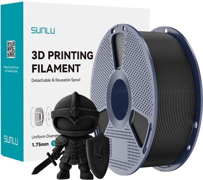 Actual product image Sunlu Filament PLA+ (czarny) (PLA, 1.75 mm)