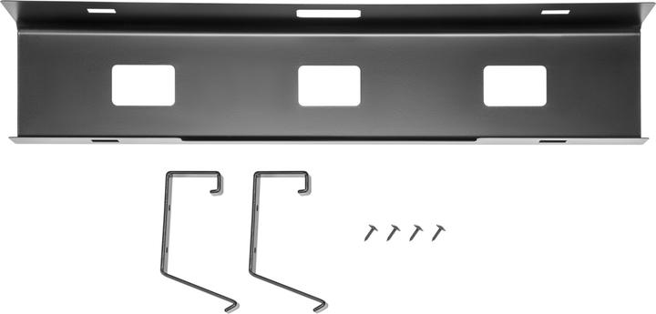 Actual product image Cablio cable tray and power strip holder Black (Duct, 60 cm)