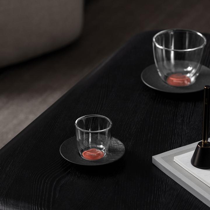 Produktbild Villeroy & Boch Manufacture Rock Glow Espressoglas mit Untertasse (60 ml, 2 x)