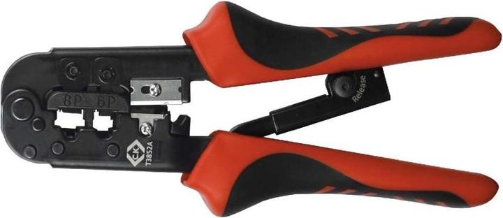 Produktbild C.K Magma Crimpzange mit Knarrenmechanismus für modulare Stecker 6/8P (190 mm)