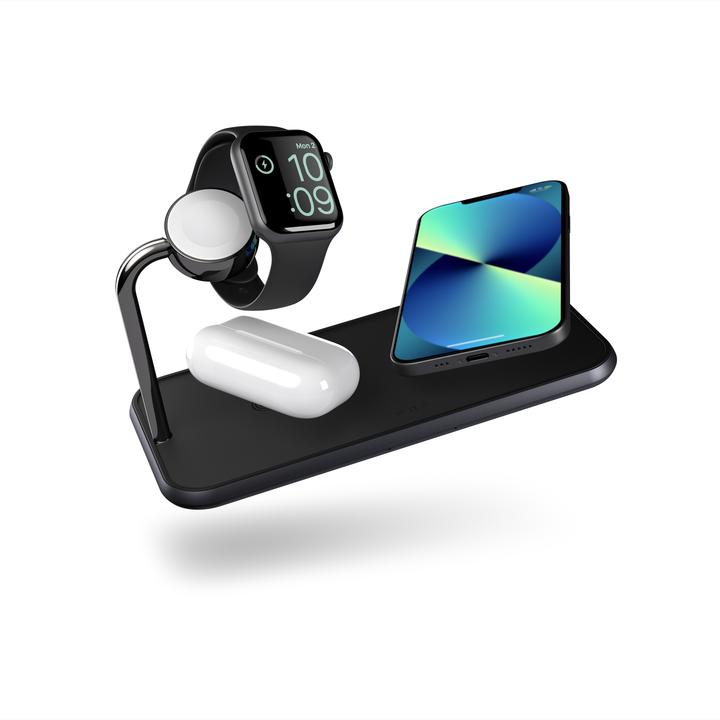 Immagine prodotto Zens Alluminio Dual Wireless Charger + orologio (20 W)