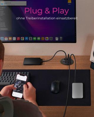 Produktbild Icy Box Ib-Hub1403 (USB-C, 4 Ports)