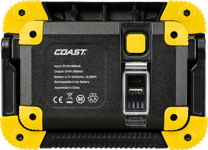 Actual product image Coast WLR1Y Rechargeable LED work light LED (1290 lumen) yellow (1290 lm)