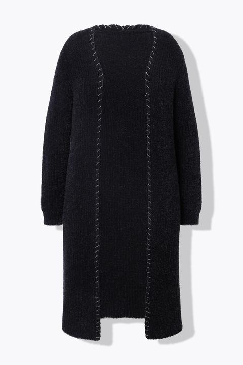 Produktbild Miamoda Strickjacke, extra lang, Ausschnitt mit Zierstich (42, 44)