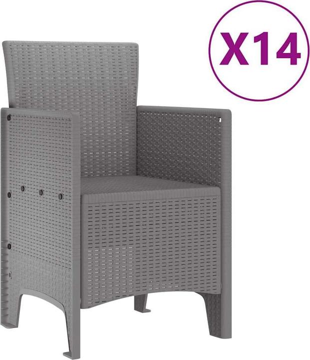 Produktbild vidaXL Gartendining-Set (350 x 100 x 74 cm)