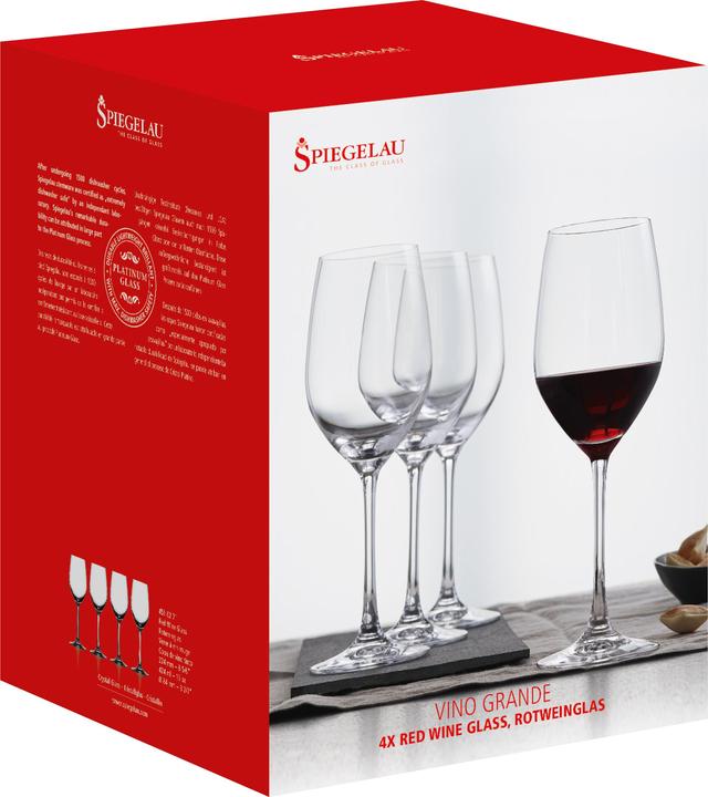 Produktbild Spiegelau Rotweinglas VINO GRANDE (42.40 cl, 4 Gläser, Rotweingläser)
