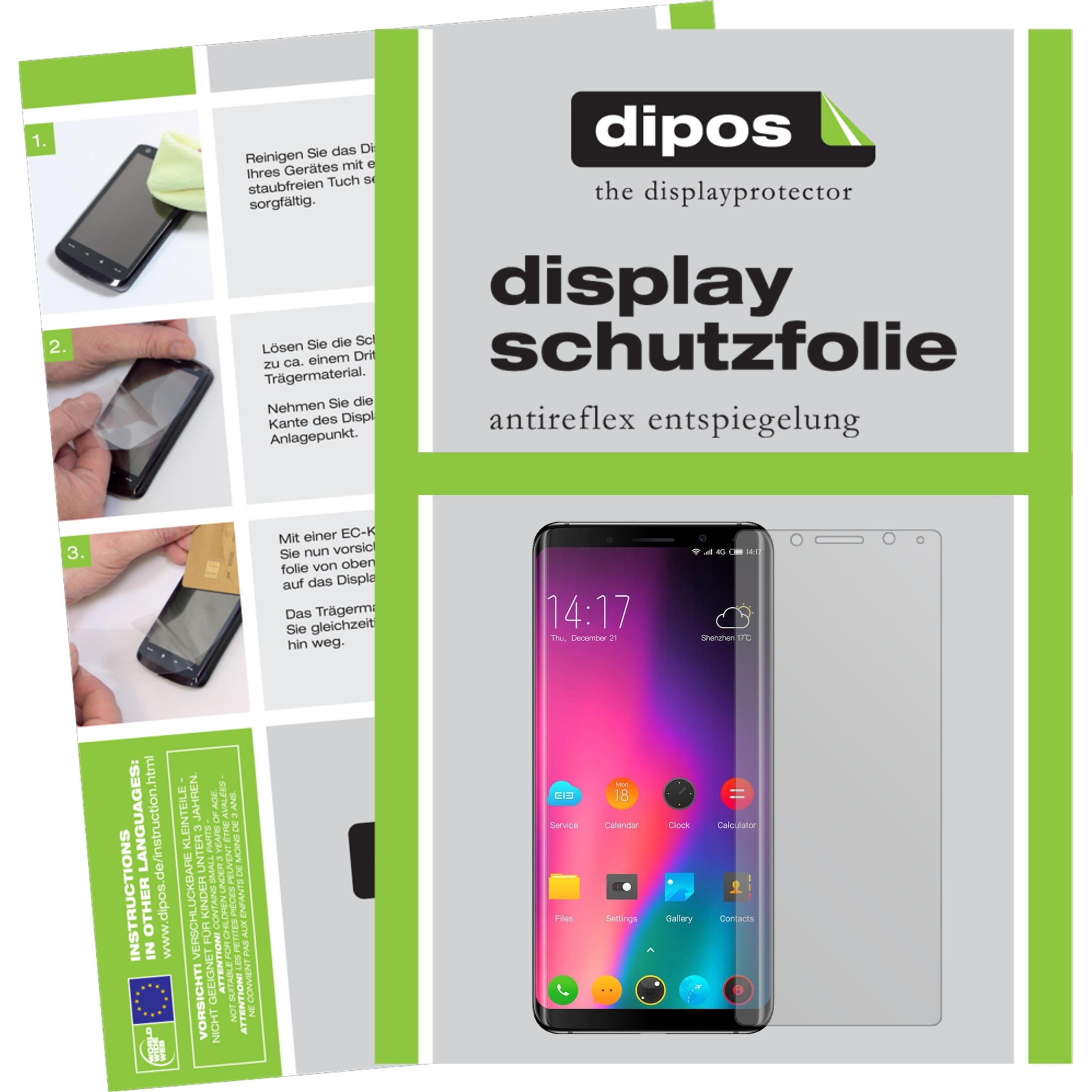 Dipos Displayschutzfolie Antireflex (1 Stück, Elephone U Pro), Smartphone Schutzfolie, Transparent
