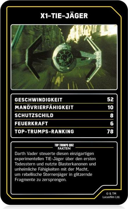 Produktbild Winning Moves Top Trumps Collectables Star Wars Raumschiffe (Deutsch)