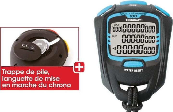Actual product image Tremblay Professional stopwatch 100laps for professionals