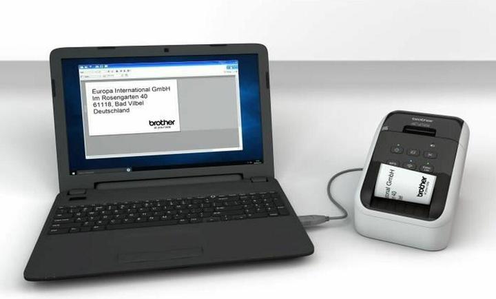 Actual product image Brother QL-810WC (300 dpi)