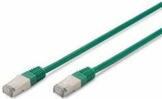 Immagine prodotto Digitus Cavo patch CAT 5e SF-UTP Cu PVC AWG 26/7 Lunghezza 0,5 m Colore Verde (FTP, CAT5e, 0.50 m)