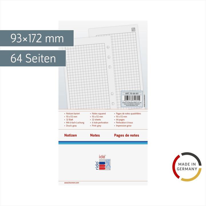 Simplex Notizen kariert Timing 2 7066451.2 93x172mm (Spezial)