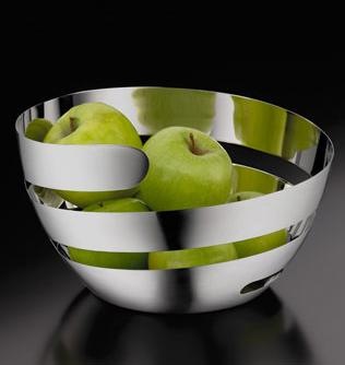 Produktbild WMF Obstkorb gross dekorative Obstschale Brotkorb 26cm Peel Edelstahl teilmatt (16.5 x 26 x 25.5 cm)