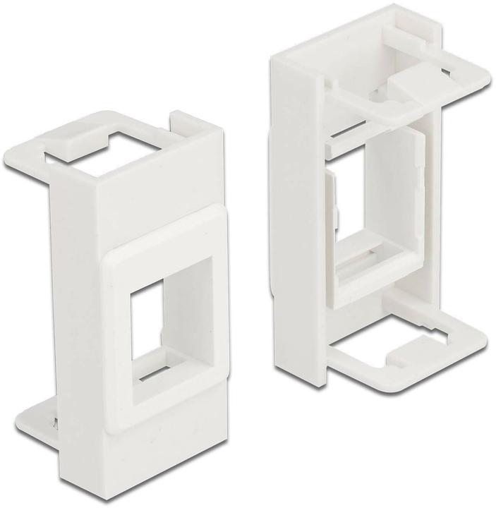 Delock Easy 45 Module Keystone Bracket 22.5 x 45 mm, white