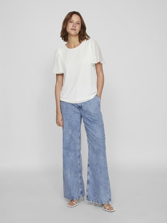 Actual product image Vila Round neck top with short sleeves (36)