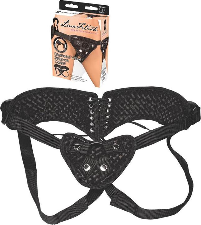 Lux Fetish Diamond Velvet Strap-On