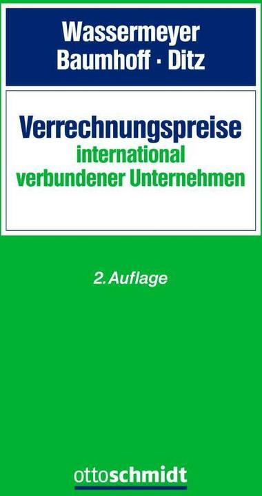 Produktbild Verrechnungspreise international verbundener Unternehmen (Deutsch, Franz Wassermeyer, Hubertus Baumhoff, Xaver Ditz, 2022)