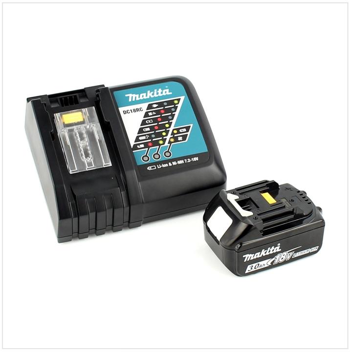 Actual product image Makita DHP 484 RF1J 18V Li-ion cordless impact drill in Makpac incl. 1x 3.0 Ah battery and charger (Rechargeable battery operated)