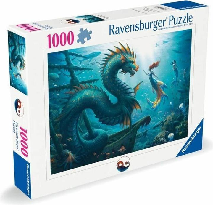 Produktbild Ravensburger Puzzle 12001434 - Enchanted Depths: Dragon, Mermaid and Turtles - 1000 Teile Puzzle (1000 Teile)