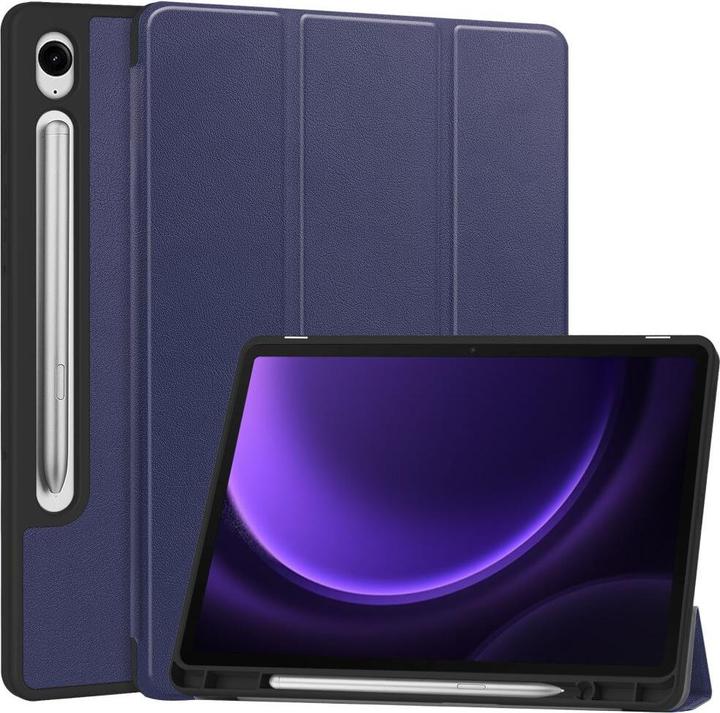 Immagine prodotto Cover-Discount Galaxy Tab S9 / S9 FE - Custodia intelligente in silicone blu scuro (Samsung Galaxy Tab S10 FE)