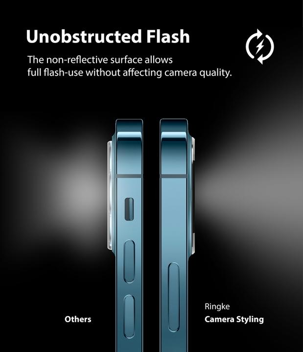 Produktbild Ringke iPhone 12 Pro/12 Pro Max Camera Styling camera island protector Silver (1 Stk., Apple iPhone 12 Pro, Apple iPhone 12 Pro Max)