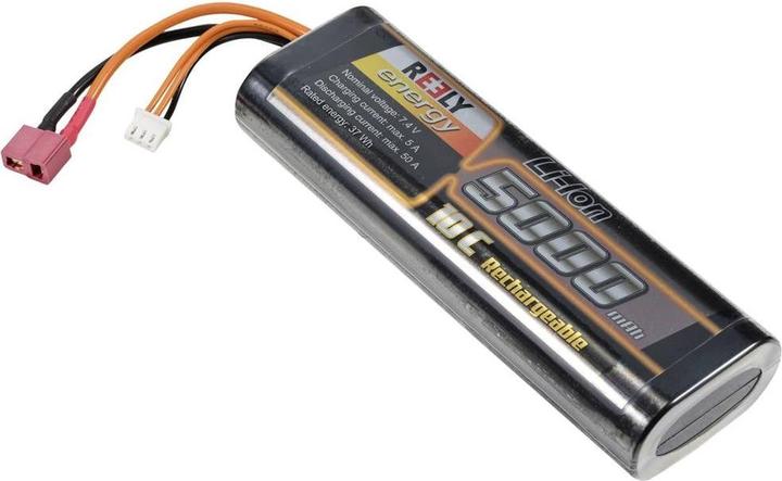 Image du produit Reely Modèle de fabrication bloc-batterie (LiIon) 7,4 V 5000 mAh Nombre d'éléments : 2 10 C Boîtier (7.40 V, 5000 mAh)