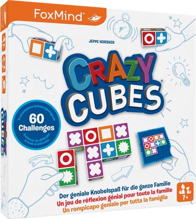 Produktbild Foxmind Crazy Cubes (mult) (Deutsch, Französisch, Italienisch, 1 - 4 Spieler)