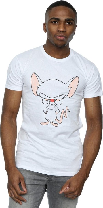 Actual product image Universal Textiles Mens The Brain Classic Pose T-Shirt (XXL)