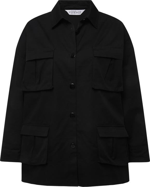 Produktbild Studio Untold Hemdjacke, oversized, Utility-Style, Hemdkragen, 4 Taschen, Langarm, Unisex (S)